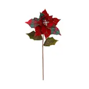 Mark Roberts Jeweled Poinsettia Stem, Set of 12