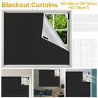 Blackout Curtains Portable Blackout Blinds Waterproof Window Shades DIY XG