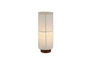 Matilda Modern Classic Linen Shade Metal Table Lamp Light White