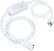 Long Extension Cord with Switch On/Off 3 Prong Grounded Plug Indoor Power Cord 6