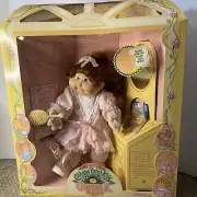 Vintage 1986 Cabbage Patch Cornsilk Kids Doll Ema Quinby Red Hair Blue Eyes RARE