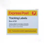 50 x Australia Post Express Parcel Tracking Labels QR Auspost Label - Fast Post!
