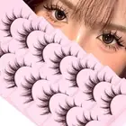 Manga Lashes Natural Look False Eyelashes Anime Lashes Mink Wispy Spiky 3D