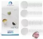 Reusable Pods Foil Lids Compatible with Nespresso VertuoLine Capsules 100 PCS