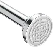 Ausemku Shower Curtain Rod Tension - 26-76 Inch Never Rust Non-Slip Spring Tension Curtain Rod No Drilling Stainless Steel Curtain Rod Use Bathroom Kitchen（Silver）