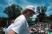 Larry Bird Boston Celtics celebrates their NBA Championship during- Old Photo 6