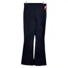 NEW Spanx Faux Suede Flare Pants Women XL TALL Classic Navy Pull On
