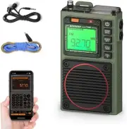 Portable APP Control Shortwave Radio with Bluetooth & Rechargeable Battery