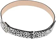 [GAXIRE] Western Belt with Unique Dalmatian Print Fashionable Dog Pattern Design for Stylish Outfits for Daily Wear Parties and Events Ladies Chic Accessory