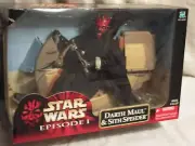 1999 Star Wars 12" EP1 Darth Maul & Sith Speeder 1:6 Scale Action Collection MIB