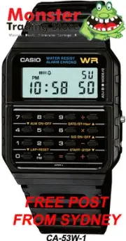 CASIO WATCH CALCULATOR VINTAGE RETRO 80's CA-53W-1Z CA53 CA-53 AUSSIE SELLER