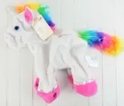 Build A Bear Color Craze Unicorn Unstuffed Animal Rainbow White Plush NEW