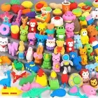 70 Pack Animal Erasers for Kids Bulk Desk Pets Classroom Prizes Treasure Box Toy