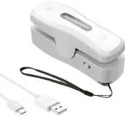 Mini Bag Sealer, Rechargeable 2 in 1 Heat Sealer with Cutter For Chip Bags Po...