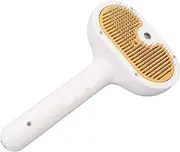 Tihebeyan Pet Steam Brush Deshedding Brush for Cats & Dogs with 210 UltraSoft Silicone Massage Heads Quiet Spray Function USB Rechargeable ABS Material for Long Short Fur Pets