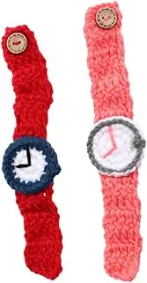 [Gadpiparty] 2pcs Toddler Toys Bond Bracelets for Couples Girl Toddler Toys Cartoon Wristwatches Knitting Watch Knitting Accessories Friendship Student Kid Watches Knitting Wristwatches