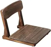 Generic DAMEDAI Japanese Style Tatami Meditation Legless Chair Bay Window Backrest Zaisu Chair Floor Seating Ergonomic Seat (Charcoal Finish), TA152