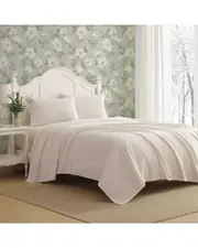Laura Ashley 200 Thread Count Oxfordshire Stripe Cotton Flannel Sheet Set