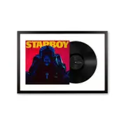 Framed The Weeknd Starboy - Double Vinyl Album Art