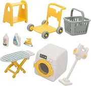 FUNNETOYU 1 Set Mini Portable Washing Machine Dollhouse Realistic Simulation Furniture Model for Creative Play and Imaginative Scenarios Mini Laundry Layout