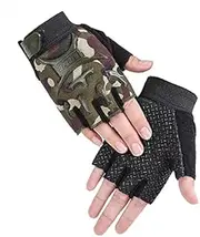 [iNelihoo] Kids Road Bike Gloves Half Finger MTB Cycling Gloves Roller Skating Mitten Breathable Anti Slip Shock Absorbing Workout Gloves Short Sports Gloves Fingerless Riding Fishing Golf Gloves for Boys Girls