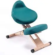 Kneeling Desk Chairs Ergonomic, Posture Correcting Stool Office Adjustable Folding Improve Your Posture with an Angled Seat,C