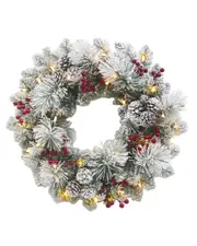 Aspen Wreath 61cm Pre-Lit