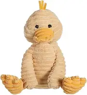 Apricot Lamb Toys Plush Corduroy Duck Stuffed Animal Soft Cuddly Perfect for Child (Corduroy Duck, 8.5 Inches)