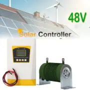 3KW MPPT Wind & Solar Panel Hybrid Regulators 48V Charge Controller LCD Display