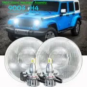 7" inch Round LED Headlights Hi/Lo Beam For Jeep Wrangler JK TJ CJ (for: Suzuki)