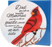 10 Inch Polyresin Memorial Garden Stone, Sympathy Gift for Loss of Dad, Memorial