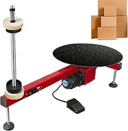 Electric Pallet Wrap Dispensers,Electric Stretch Flat Film Wrapping Machine,Table Carton Wrapping Machine,Speed 50 RPM,Turntable Diameter 40cm,for Stretch Film Wrap Roll(85cm)