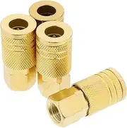 4pcs Industrial Quick Connect Adapters for Air Compressor Npt Female Threaded Air Hose Fittings Durable Pneumatic Tool Connectors for Enhanced Efficiency Automotive Manufacturing