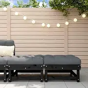 Garden Footstools with Cushions - Outdoor Furniture, Patio Furniture Set, Patio Furniture, Outdoor Chairs, Patio Set, Patio Deals, Solid Wood Pine