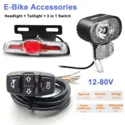 E-bike 12-80V Headlight Tail Light Set DK336 Switch Electric Bicycle Accessories