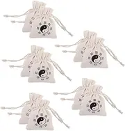 KICHOUSE 10pcs Skipping Rope Storage Bags Chinese Linen Brocade Bag Mini Present Pouch Chinese Brocade Pouch Linen Candy Bag Linen Bags Linen Pouches Jewelry Bag DIY Fabric