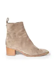 Brown Suede Heeled Boots