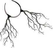 Garneck 1pc Deer Antlers Cosplay Headband - Fairy Antler Horned Hairband for Halloween - Festival Dress Up Party Costume Accessories Druid Inspired Antler Crown and Adults