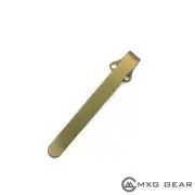 (Bronze) Titanium Deep Carry Pocket Clip for Benchmade 580 Griptilian Osborne