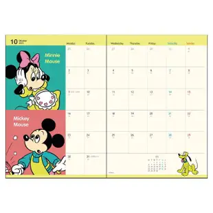 【sun-star】2024 B6 月記事手帳 年曆 行事曆 迪士尼 米奇 復古