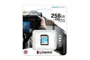 SD Card 256GB Kingston Canvas Go! Plus SD Memory Card for DSLRs Cameras 4K Video