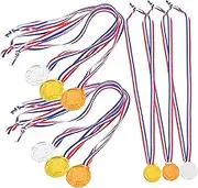 STOBAZA 9pcs Medal Preschool Medals Medals Kindergarten Graduation Medals Attendance Medals Sports Awards Medal Party Game Award Medals Decor Ribbon Medal Pp