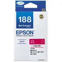 在飛比找momo購物網優惠-【EPSON】NO.188 原廠紅色墨水匣(T188350)