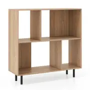 Costway Open Shelf Bookcase Cube Display Rack Storage Cabinet Natural