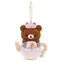 在飛比找momo購物網優惠-【San-X】拉拉熊 懶懶熊 午茶時光系列 絨毛娃娃吊飾 茶