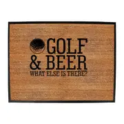 Alcohol Oob Golf And Beer - Funny Novelty Doormat Man Cave Floor mat