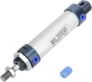 Hyuduo 25mm Mini Pneumatic Air Cylinder, Single Rod Double Acting Reciprocating Air, Cylinder for Fixture Indexing, Valve Switching with Stable Operation and Durable Life (Stroke 50mm)