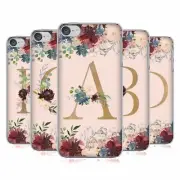 NATURE MAGICK FLOWERS MONOGRAM ROSE GOLD 1 BACK CASE FOR APPLE iPOD TOUCH MP3