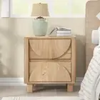 Arched Bedside Table with 2 Drawers for Bedroom Living Room