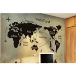【台灣現貨壁貼】闆闆推薦🔥 | 世界地圖－ 自黏壁貼 壁紙 防水 現貨 無痕壁貼 INS 網美裝飾